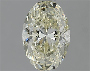 Picture of Natural Diamond 1.01 Carats, Oval with  Cut, K Color, SI2 Clarity and Certified by GIA