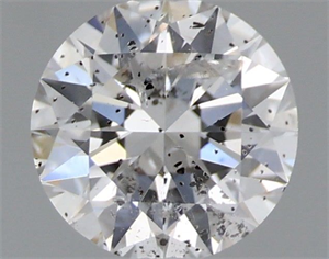 Picture of Natural Diamond 0.51 Carats, Round with Excellent Cut, F Color, I1 Clarity and Certified by IGI