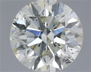Picture of Natural Diamond 0.70 Carats, Round with Excellent Cut, H Color, SI2 Clarity and Certified by IGI