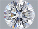 Lab Grown Diamond 1.63 Carats, Round with Ideal Cut, D Color, VVS2 Clarity and Certified by IGI