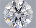 Lab Grown Diamond 1.02 Carats, Round with Ideal Cut, D Color, VVS1 Clarity and Certified by IGI