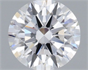 Lab Grown Diamond 0.90 Carats, Round with Excellent Cut, D Color, VS2 Clarity and Certified by GIA