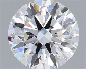 Picture of Lab Grown Diamond 1.01 Carats, Round with Ideal Cut, D Color, VVS2 Clarity and Certified by IGI