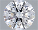 Lab Grown Diamond 0.91 Carats, Round with Excellent Cut, D Color, SI1 Clarity and Certified by GIA
