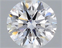 Lab Grown Diamond 1.05 Carats, Round with Ideal Cut, E Color, VVS2 Clarity and Certified by IGI