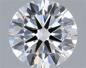 Picture of Lab Grown Diamond 1.00 Carats, Round with Ideal Cut, D Color, VVS2 Clarity and Certified by IGI