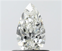 Natural Diamond 0.50 Carats, Pear with  Cut, I Color, VS1 Clarity and Certified by IGI
