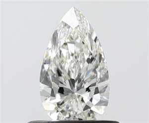 Picture of Natural Diamond 0.50 Carats, Pear with  Cut, I Color, VS1 Clarity and Certified by IGI
