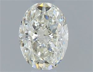 Foto Diamante Natural 0.50 quilates, Ovalado , Color K, claridad SI1 y certificado GIA de