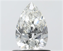 Diamante Natural 0.61 quilates, De pera , Color H, claridad SI1 y certificado IGI