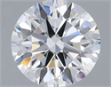 Del inventario de diamantes de laboratorio, 0.72 quilates, Redondo , Color D, claridad VVS2 y certificado IGI