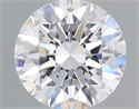 Del inventario de diamantes de laboratorio, 1.55 quilates, Redondo , Color D, claridad FL y certificado IGI