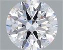 Lab Grown Diamond 1.25 Carats, Round with Ideal Cut, D Color, VS1 Clarity and Certified by IGI