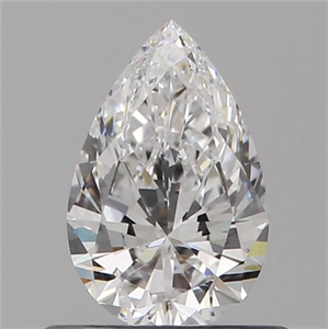 Picture of Natural Diamond 0.50 Carats, Pear with  Cut, D Color, VVS2 Clarity and Certified by GIA