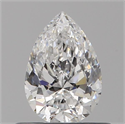 Natural Diamond 0.50 Carats, Pear with  Cut, E Color, VVS2 Clarity and Certified by GIA