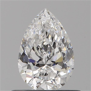 Picture of Natural Diamond 0.50 Carats, Pear with  Cut, E Color, VVS2 Clarity and Certified by GIA