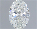 Natural Diamond 0.57 Carats, Oval with  Cut, E Color, SI1 Clarity and Certified by IGI