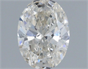 Natural Diamond 0.50 Carats, Oval with  Cut, H Color, VS2 Clarity and Certified by IGI