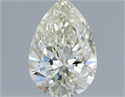 Natural Diamond 0.53 Carats, Pear with  Cut, I Color, VS1 Clarity and Certified by IGI