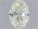 Natural Diamond 0.80 Carats, Oval with  Cut, I Color, VS2 Clarity and Certified by IGI