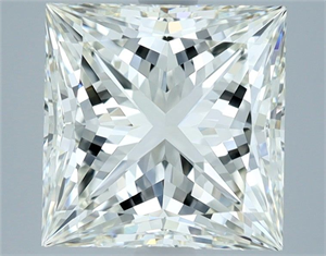 Picture of Natural Diamond 4.03 Carats, Princess with  Cut, I Color, VVS2 Clarity and Certified by IGI