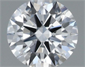 Natural Diamond 0.41 Carats, Round with Excellent Cut, D Color, VVS1 Clarity and Certified by GIA