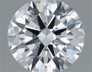 Picture of Natural Diamond 0.41 Carats, Round with Excellent Cut, D Color, VVS1 Clarity and Certified by GIA