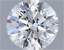 Natural Diamond 0.70 Carats, Round with Excellent Cut, D Color, SI1 Clarity and Certified by GIA