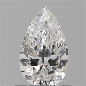 Picture of Natural Diamond 0.51 Carats, Pear with  Cut, E Color, VVS2 Clarity and Certified by GIA