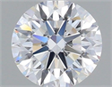 Natural Diamond 0.70 Carats, Round with Excellent Cut, D Color, VVS1 Clarity and Certified by GIA