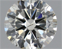 Natural Diamond 0.40 Carats, Round with Excellent Cut, J Color, SI1 Clarity and Certified by IGI