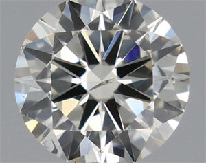 Picture of Natural Diamond 0.40 Carats, Round with Excellent Cut, J Color, SI1 Clarity and Certified by IGI