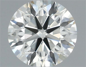 Picture of Natural Diamond 0.40 Carats, Round with Excellent Cut, J Color, VS1 Clarity and Certified by IGI