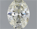 Natural Diamond 0.91 Carats, Oval with  Cut, J Color, SI1 Clarity and Certified by IGI