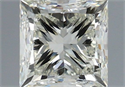 Natural Diamond 1.00 Carats, Princess with  Cut, I Color, VVS2 Clarity and Certified by IGI