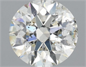 Natural Diamond 1.50 Carats, Round with Excellent Cut, H Color, SI2 Clarity and Certified by IGI