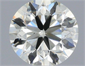 Natural Diamond 0.70 Carats, Round with Excellent Cut, J Color, VS2 Clarity and Certified by IGI