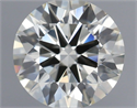 Natural Diamond 1.01 Carats, Round with Excellent Cut, J Color, IF Clarity and Certified by IGI