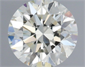Natural Diamond 1.20 Carats, Round with Excellent Cut, J Color, IF Clarity and Certified by IGI