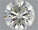 Natural Diamond 0.63 Carats, Round with Excellent Cut, J Color, VVS2 Clarity and Certified by IGI