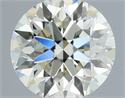 Natural Diamond 0.49 Carats, Round with Excellent Cut, L Color, VS1 Clarity and Certified by IGI