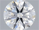 Natural Diamond 0.42 Carats, Round with Excellent Cut, D Color, SI2 Clarity and Certified by IGI