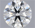 Natural Diamond 0.40 Carats, Round with Excellent Cut, H Color, SI1 Clarity and Certified by IGI