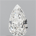 Natural Diamond 0.40 Carats, Pear with  Cut, E Color, IF Clarity and Certified by GIA