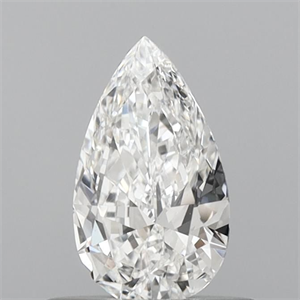 Picture of Natural Diamond 0.40 Carats, Pear with  Cut, E Color, IF Clarity and Certified by GIA