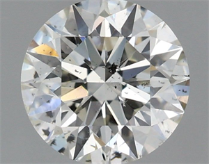 Picture of Natural Diamond 1.00 Carats, Round with Excellent Cut, J Color, SI2 Clarity and Certified by GIA
