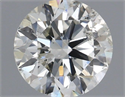 Natural Diamond 1.00 Carats, Round with Very Good Cut, J Color, I1 Clarity and Certified by GIA