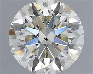 Picture of Natural Diamond 1.01 Carats, Round with Very Good Cut, L Color, SI1 Clarity and Certified by GIA