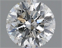 Natural Diamond 1.01 Carats, Round with Very Good Cut, G Color, I1 Clarity and Certified by GIA