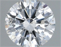 Natural Diamond 1.03 Carats, Round with Very Good Cut, D Color, I1 Clarity and Certified by GIA
